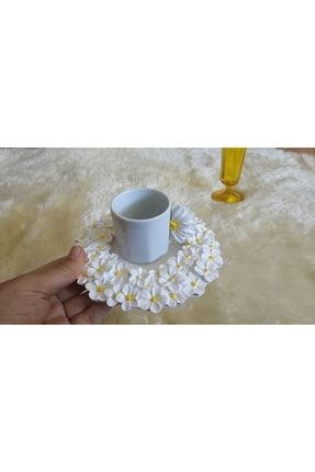 Polyester Tasarım Kahve Fincanı Guller0068