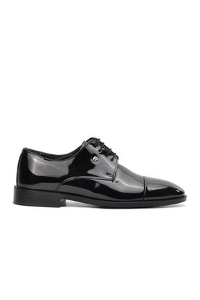Siyah Rugan Hakiki Deri Erkek Klasik Ayakkabı SMP-00000000014865