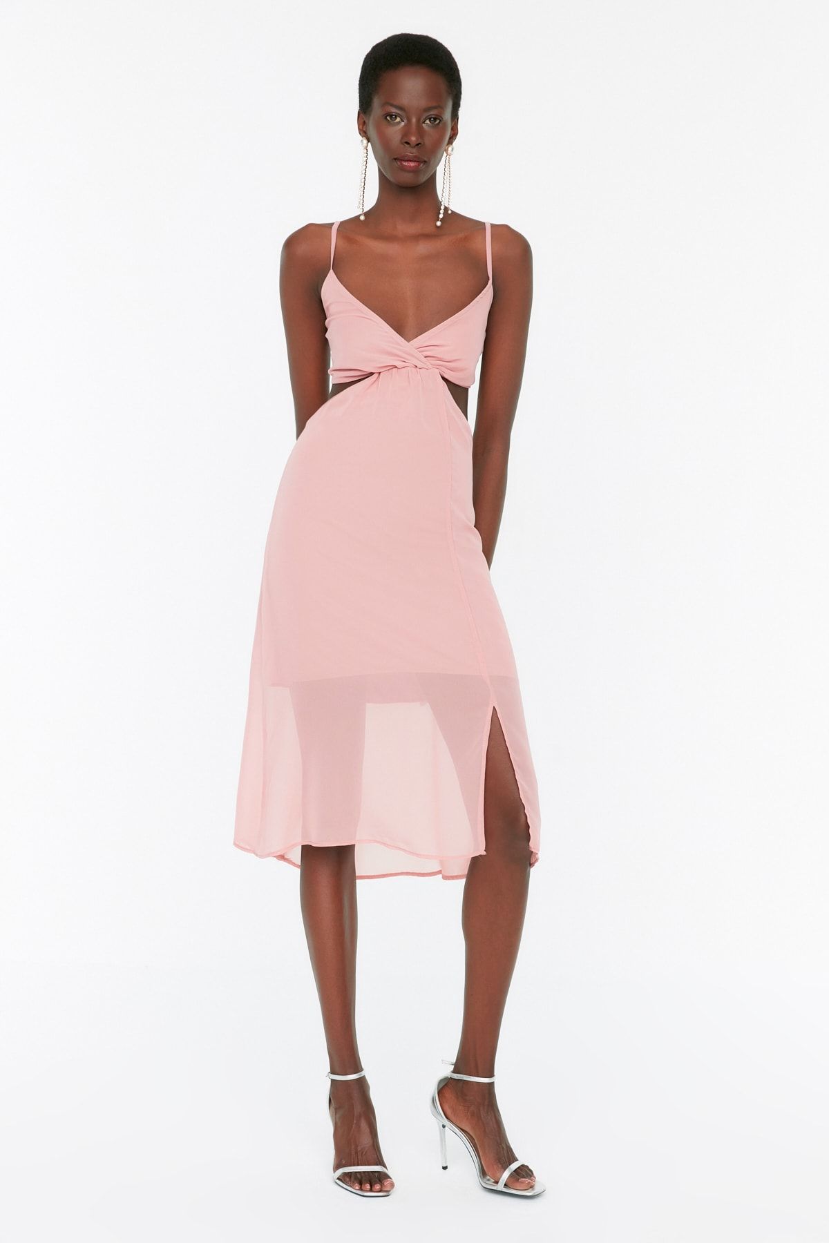 Trendyol Collection Kleid Rosa Skater Fast ausverkauft