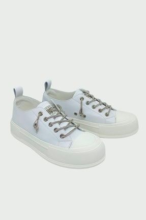 Beyaz - Kalın Tabanlı Allstar Sneakers Modeli Stv-Guja325.6