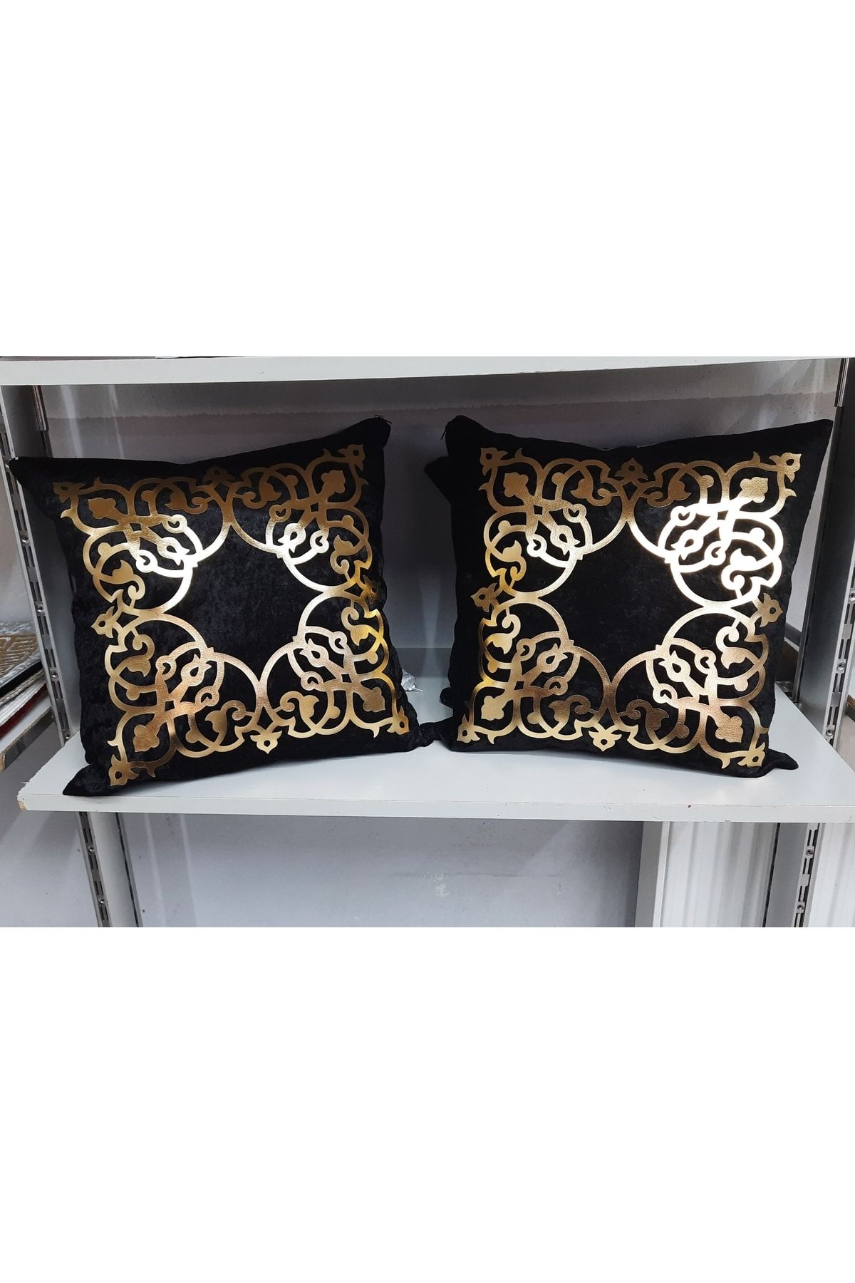 Dark gold pillows discount