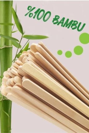 Bambu Ahşap Çay Kahve Karıştırıcısı 400 Adet 1038