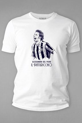 Alessandro Del Piero Tişörtü - Beyaz FTBL-021