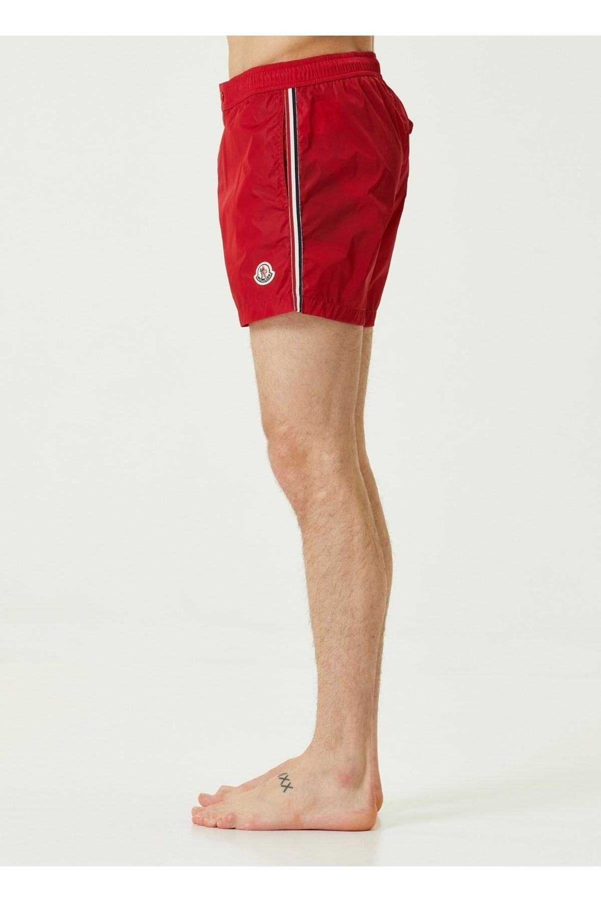Moncler red clearance swim shorts