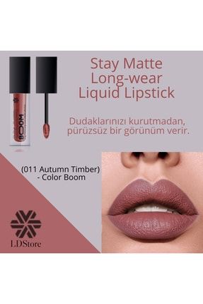 Ruj Stay Matte Long-wear Liquid Lipstick (011 AUTUMN TİMBER) - Color Boom 419732
