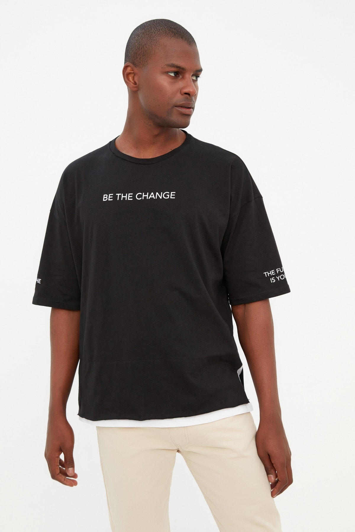 Trendyol Collection T-Shirt - Black - Oversize - Trendyol