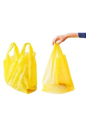 1 kg Sarı Renk Hışır Orta Boy Poşet Hışır Atlet Market Çöp Alışveriş Mutfak Düzenleme Manav SarıRENKHIŞIRORTA