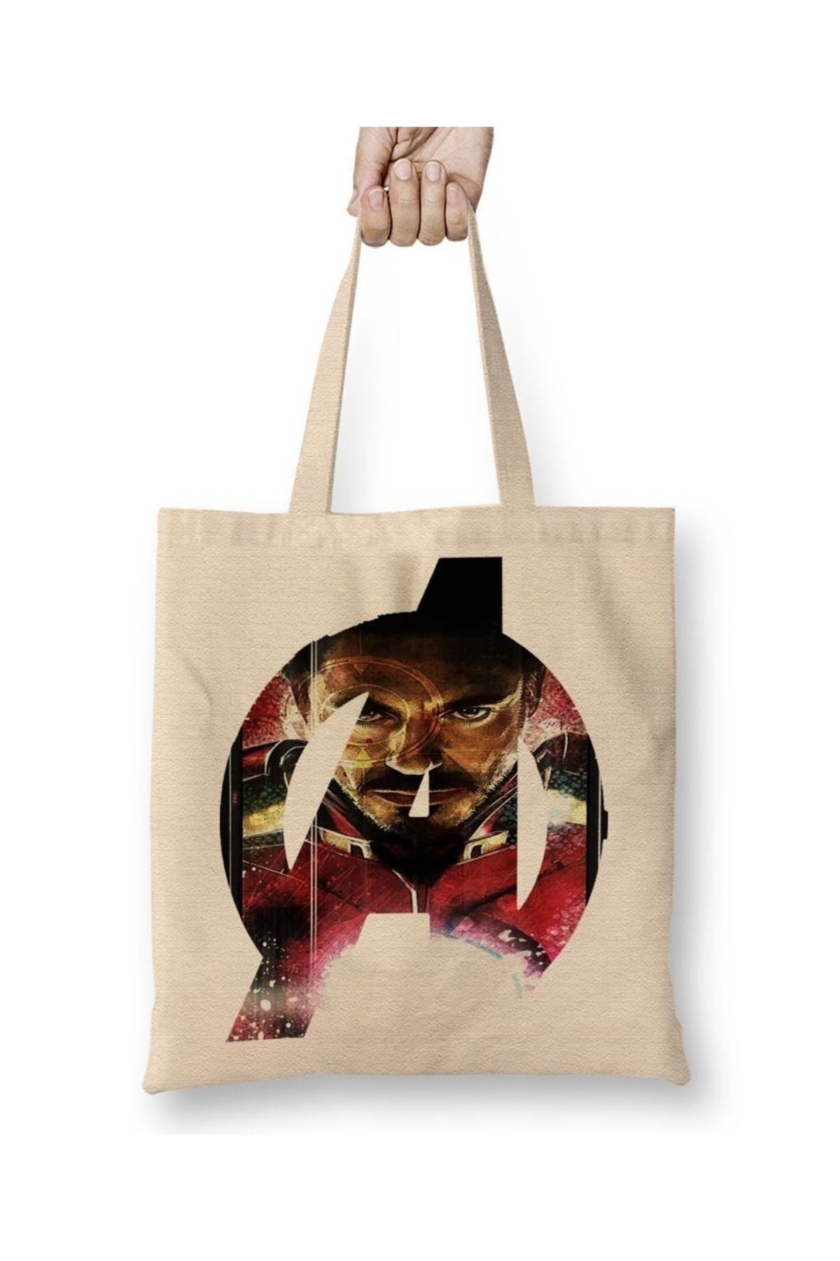 Baskı Dükkanı Geantă Din Pânză Avengers Homem Cu Mâner Lung Unisex - One Size