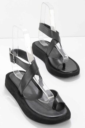 Siyah Kadın Sandalet K05718200409