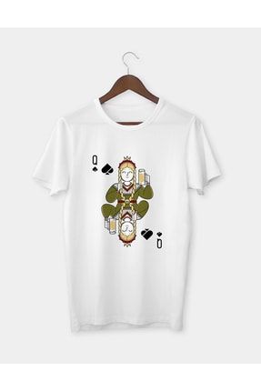 Maça Kız Baskılı T-shirt Tişört GKBB03433