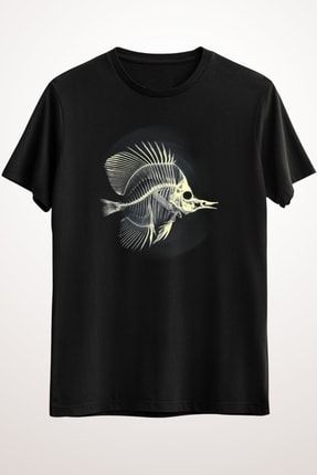 Erkek Siyah Fish Skeleton - Ds2194 DS2194