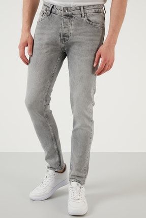 Pamuklu Normal Bel Slim Fit Dar Paça Jeans Erkek Kot Pantolon 1104F24NAPOLI