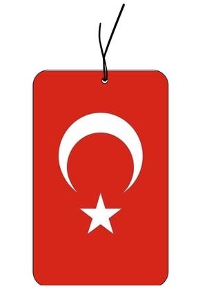 Türk Bayrağı Tasarımlı Dekoratif Oto Araç Kokusu bayrak0023