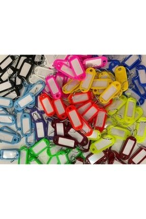 Plastik Anahtarlık Karışık Renkli 25 Adet EBY23
