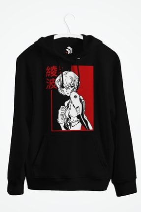 Rei Ayanami Neon Genesis Evangelion Anime Baskılı Kapşonlu Sweatshirt EGO-KS144811021221