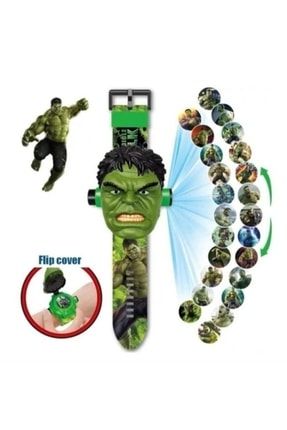 Hulk Karakterli Projeksiyon Resim Yansıtmalı Dijital Çocuk Kol Saati hulksaat
