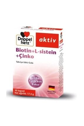 Aktiv Biotin + L- Sistein + Çinko 30 Kapsül DPPLHZ-KTV-BTN