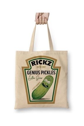 Rickz Genius Pickles Heinz Rick And Morty Bez Çanta Uzun Saplı BÇ8215