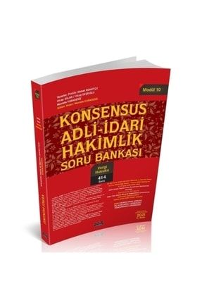 Konsensus Adli Idari Hakimlik Vergi Hukuku Soru Bankası Modül 10 Savaş Yayınları 2021 9786257670302