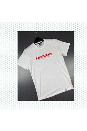 Honda Baskılı Civic Erkek Tshirt Beyaz HND1985AK4858