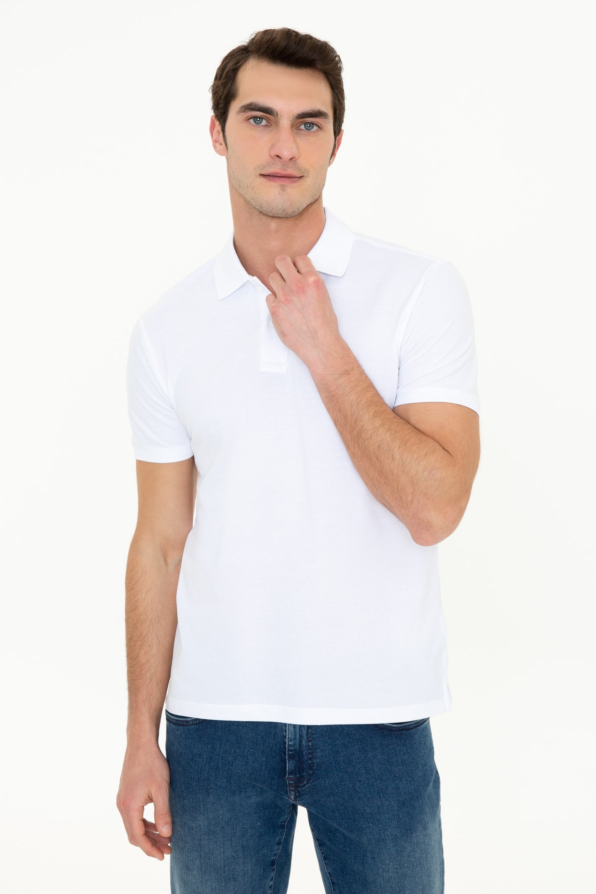 تیشرت مردانه سفید پیرکاردین | G021SZ011.000.1370048 اورجینال - تصویر 3