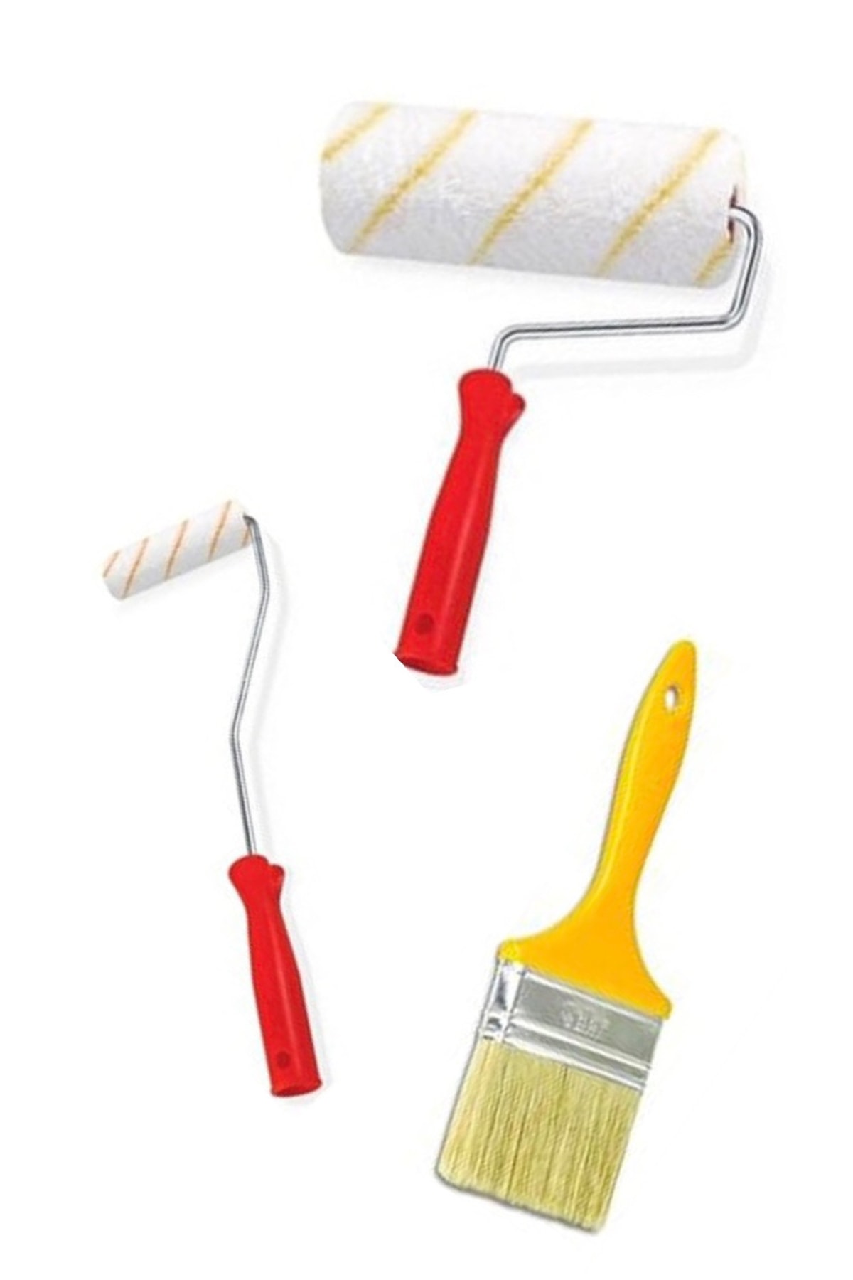 Defne 3 Parça Boyacı Seti Rulo + Fırça + Rulo