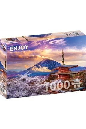 Enjoy 1000 Parça Ilkbaharda Fuji Dağı Manzarası Puzzle ENJOY1368