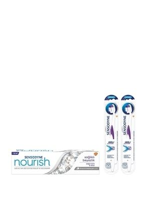 Nourish Sağlıklı Beyazlık 75 ml Diş Macunu+ Hızlı Rahatlama Diş Fırçası x 2 SET.GSK.2071