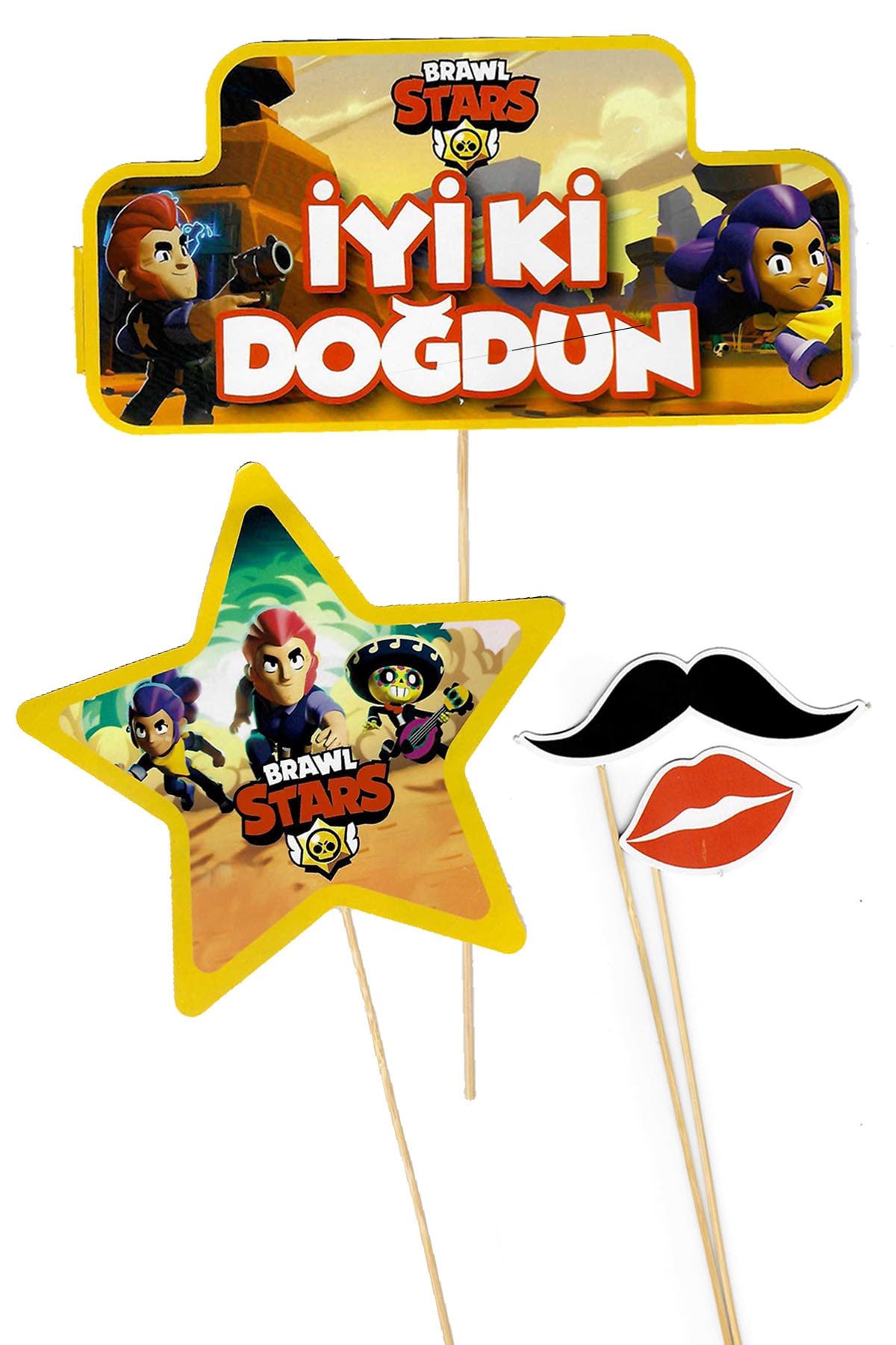 Happyland Brawl Stars Konuşma Balonu 12 Adet