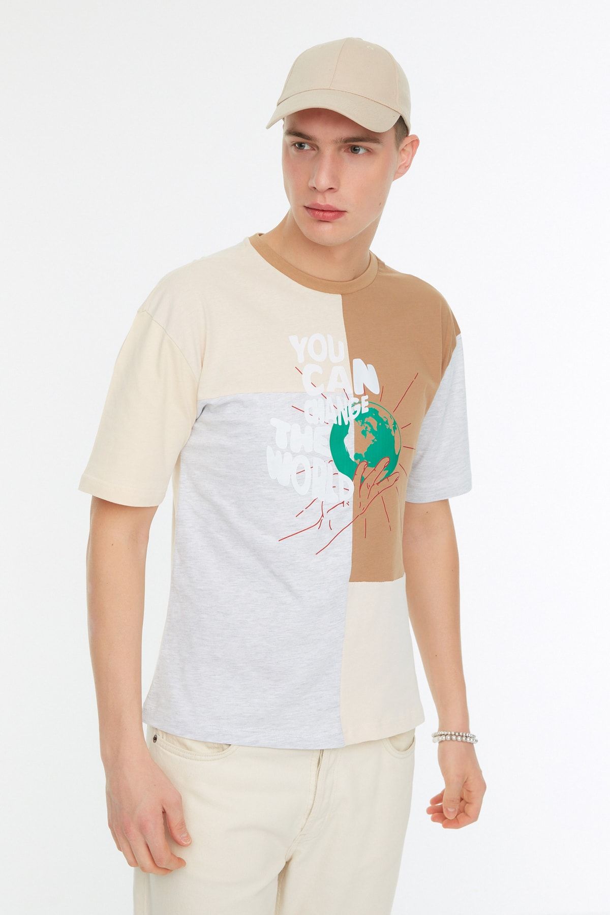 Trendyol Collection T-Shirt Braun Oversized Fast ausverkauft