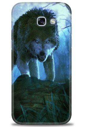 Samsung Galaxy A5 2017 / A520 Kılıf Hd Baskılı Kılıf - Wolf Grin + Temperli Cam amsm-a5-2017-a520-v-118-cm