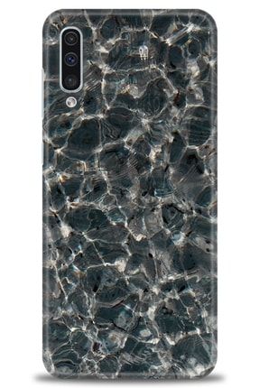 Samsung Galaxy A50 Kılıf Hd Baskılı Kılıf - Water Transparent + Temperli Cam nmsm-a50-v-53-cm