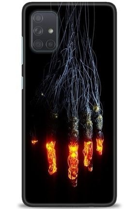 Samsung Galaxy A71 Kılıf Hd Baskılı Kılıf - Power Of Fire + Temperli Cam tmsm-a71-v-199-cm