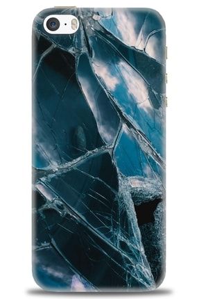 Iphone 5 Kılıf Hd Baskılı Kılıf - Kırık Cam + Temperli Cam tmap-iphone-5-v-72-cm