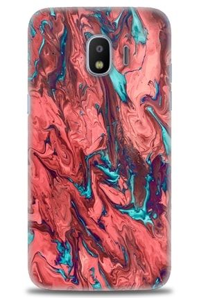 Samsung Galaxy J2 Pro 2018 Kılıf Hd Baskılı Kılıf - Liquid Paint 3 + Temperli Cam tmsm-j2-pro-2018-v-141-cm