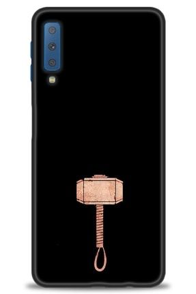 Samsung Galaxy A7 2018 Kılıf Hd Baskılı Kılıf - Thor Çekiç + Temperli Cam amsm-a7-2018-v-203-cm