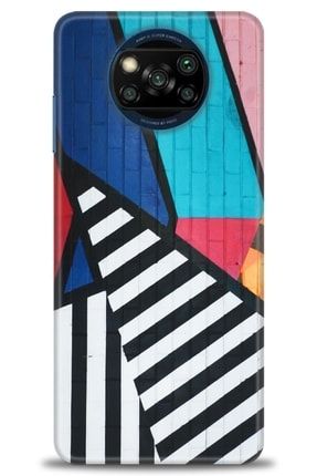 Xiaomi Poco X3 Pro Kılıf Hd Baskılı Kılıf - Graffiti Stripes + Temperli Cam tmxi-poco-x3-pro-v-85-cm