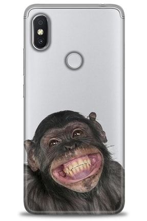 Xiaomi Redmi S2 Kılıf Hd Baskılı Kılıf - Şebelek Maymun + Temperli Cam tmxi-redmi-s2-v-253-cm