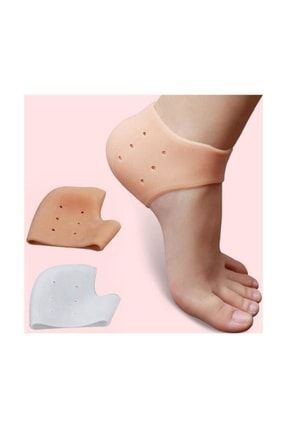 Topuk Çatlak Koruyucu Silikon Ped Çorap Rahatlatıcı Topuk Çorabı Topuk Dikeni NAQUEW169