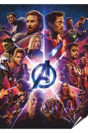 Marvel Avengers Süper Kahramanlar 30 X 45 Cm Kuşe Poster Silindir Kutulu Kargo 3215631731318