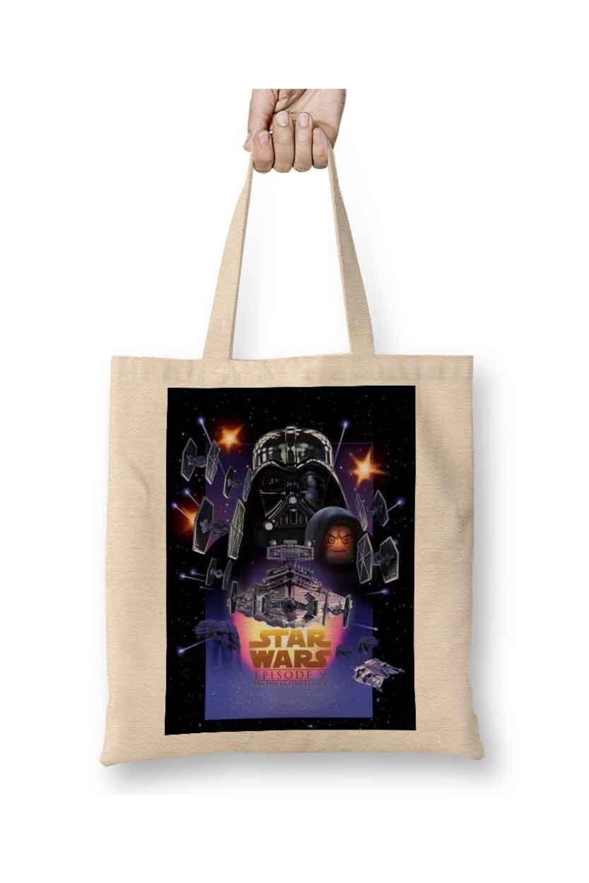 Baskı Dükkanı Geantă Din Pânză Star Wars Episodul V Cu Mâner Lung Unisex - Standard