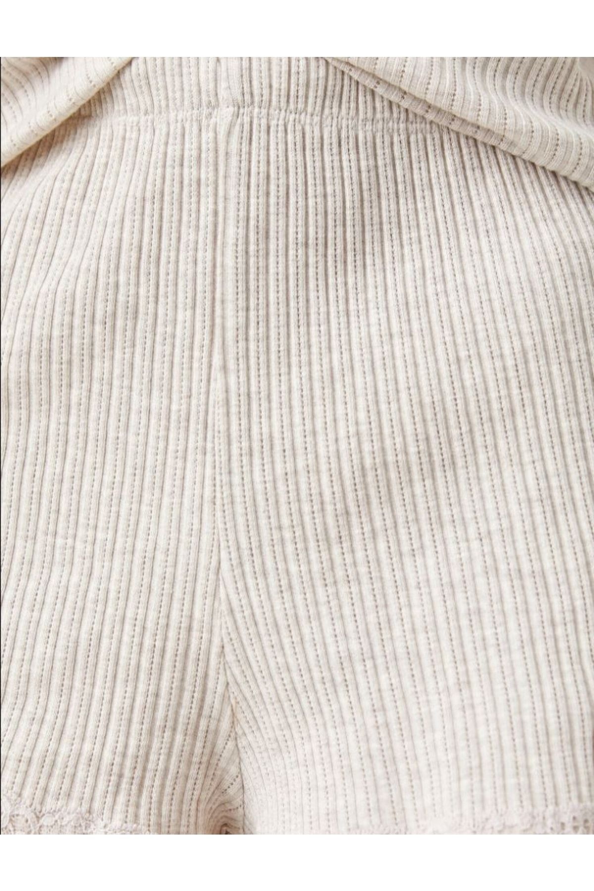 Koton Pyjamahose Beige Straight Fast ausverkauft FN7986