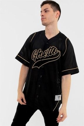 - Ghetto Originals Siyah Beyzbol Forması JRS-60003
