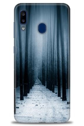 Samsung Galaxy A30 Kılıf Hd Baskılı Kılıf - Dark Forest + Temperli Cam nmsm-a30-v-99-cm