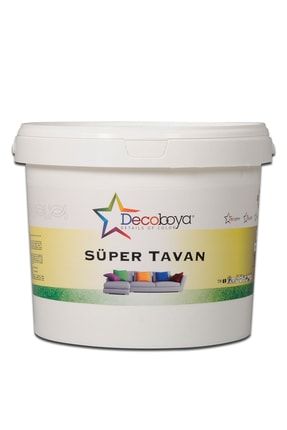 Süper Tavan Boyası 10 kg Beyaz DECOTAVAN03-S