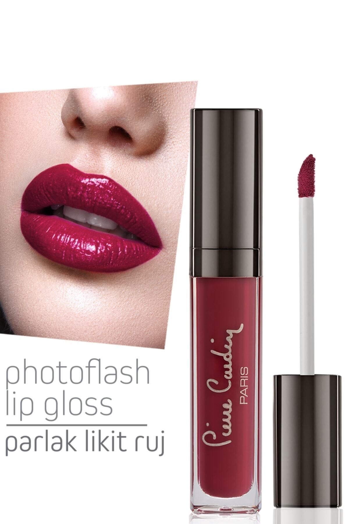 رژ لب مایع Photoflash Lipglossshiny قرمز هندی Pierre Cardin
