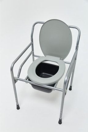 Seyyar Katlanabilir Hasta - Yaşlı Tuvalet Sandalyesi Klozetli YÜKSELTİCİ1