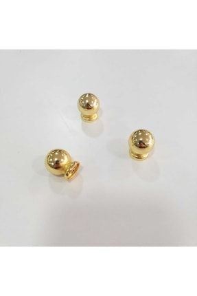 3 Adet Misket Düğme Kulp Altın Mobilya Komidin Şifonyer Konsol Dolap Kapak MİSKET-G3