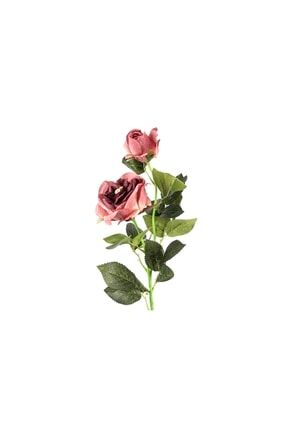 Koyu Pembe 2li Gül Yapay Çiçek P197.334734
