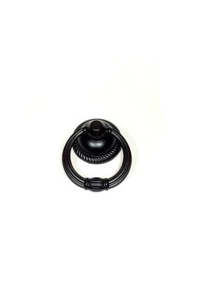 Halka Sarkaç Düğme Kulp Modelleri Mat Siyah Desenli Halka Rustik Sarkaç KLP53530005